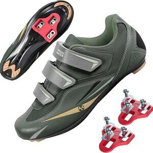 OutdoorMaster Men's Road Cycling Shoes Road Bike‎ Shoes with Indoor Pedal Mens 8